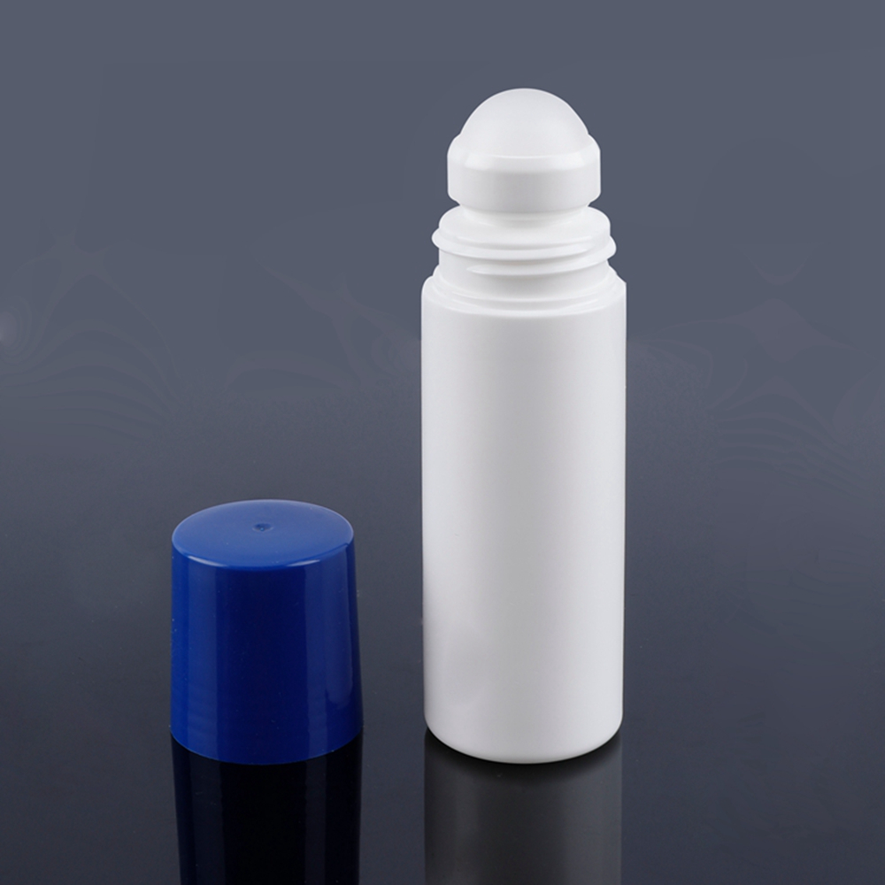 Materiales personalizados que imprimen 60ML 75ML 90ML plástico vacío PP Roll On Deo Bottle, Roll On Cosmetic Bottle, Roll On Bottles al por mayor