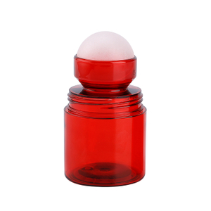 Botella vacía de desodorante enrollable PETG de 70ml con bola de plástico, botella enrollable de aceite esencial, botella de perfume enrollable personalizada